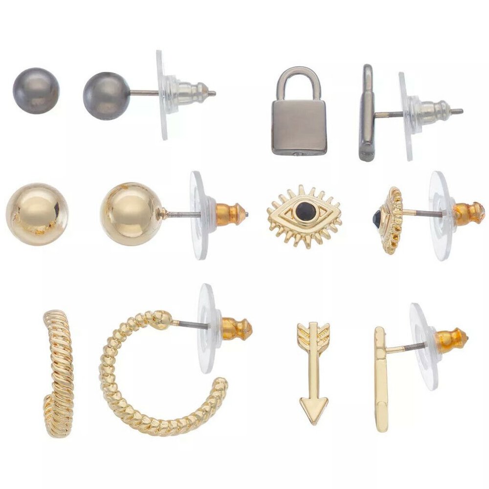 Simply Vera Vera Wang Earring Set/6 Pairs